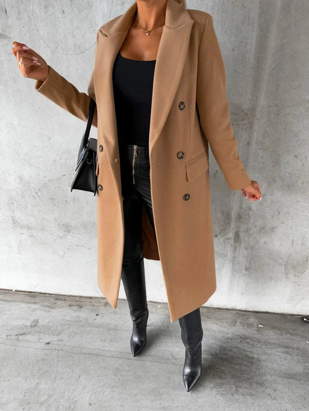 Victoria | Klassischer Wollmantel mit femininer Silhouette